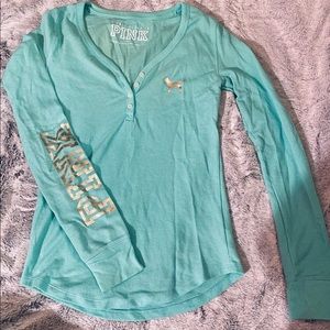 PINK thermal pajama top